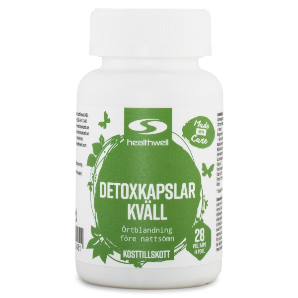 Healthwell Detoxkapslar Kväll 28 kaps