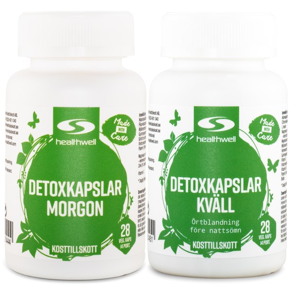Healthwell Detoxkapslar Morgon & Kväll Paket