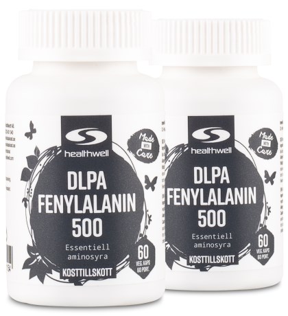 Miniatyrbild Healthwell DLPA Fenylalanin 500, 120 kaps