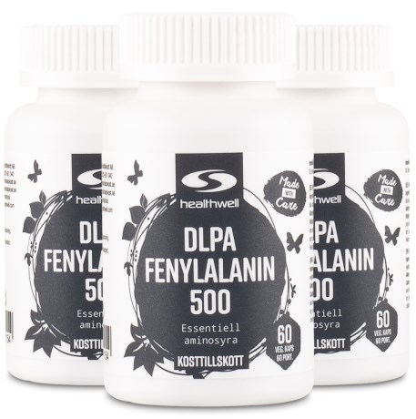 Miniatyrbild Healthwell DLPA Fenylalanin 500, 180 kaps