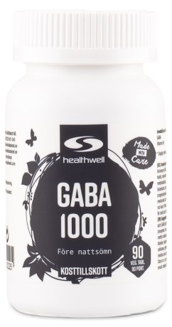 Miniatyrbild Healthwell GABA 1000, 90 tabl