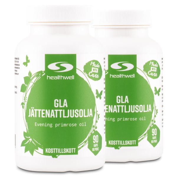 Healthwell GLA Jättenattljusolja Kapslar, 180 kaps