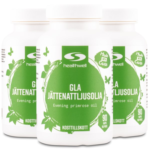 Healthwell GLA Jättenattljusolja Kapslar, 270 kaps