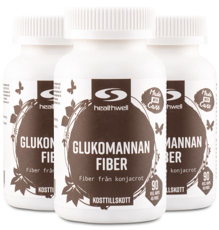 Miniatyrbild Healthwell Glukomannan Fiber, 270 kaps