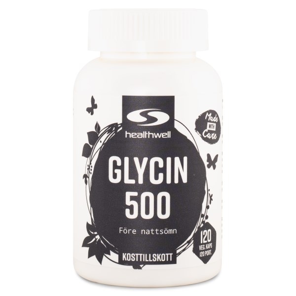 Healthwell Glycin 500 120 kaps