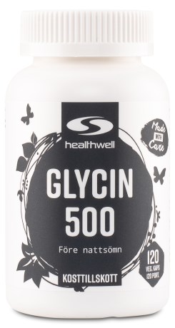Miniatyrbild Healthwell Glycin 500, 120 kaps