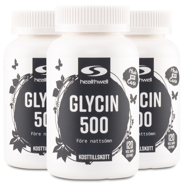 Healthwell Glycin 500, 360 kaps