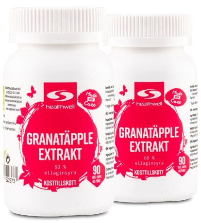 Miniatyrbild Healthwell Granat�pple Extrakt, 180 kaps