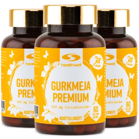 Miniatyrbild Healthwell Gurkmeja Premium, 180 kaps