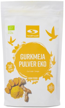 Miniatyrbild Healthwell Gurkmeja Pulver EKO, 500 g