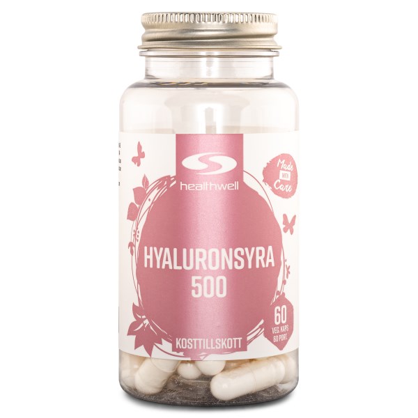 Healthwell Hyaluronsyra 500 60 kaps