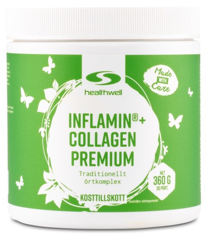 Miniatyrbild Healthwell Inflamin Collagen Premium, Naturligt pple, 360 g