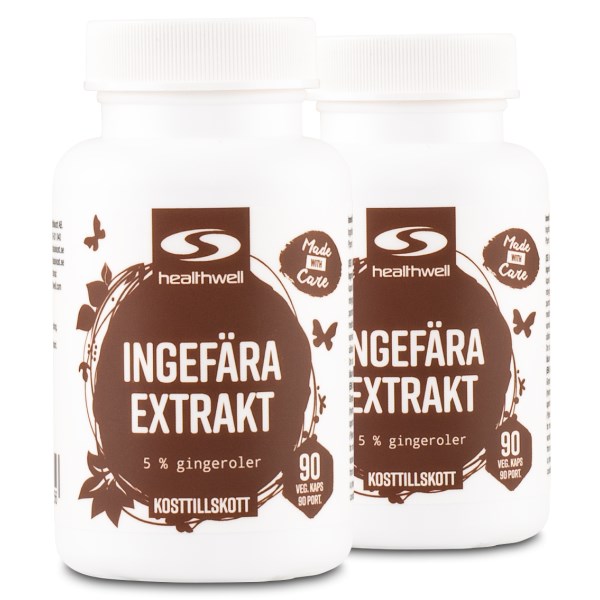 Healthwell Ingefära Extrakt, 180 kaps