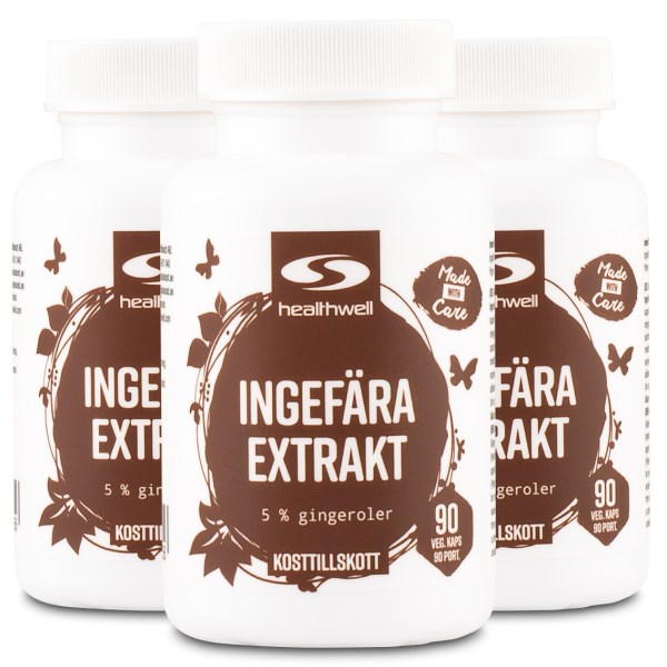 Healthwell Ingefära Extrakt, 270 kaps