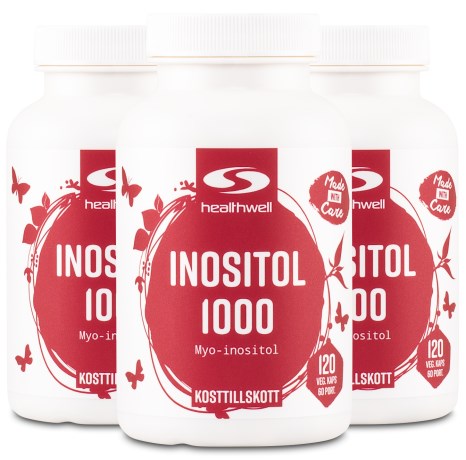 Miniatyrbild Healthwell Inositol 1000, 360 kaps