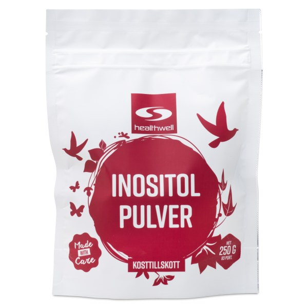 Healthwell Inositol Pulver, 250 g | Vitamin & Mineraltillskott - Vitaminer - B-vitamin | Gymkraft