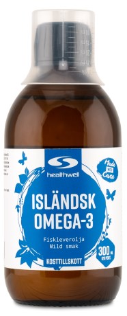 Miniatyrbild Healthwell Islndsk Omega-3, 300 ml