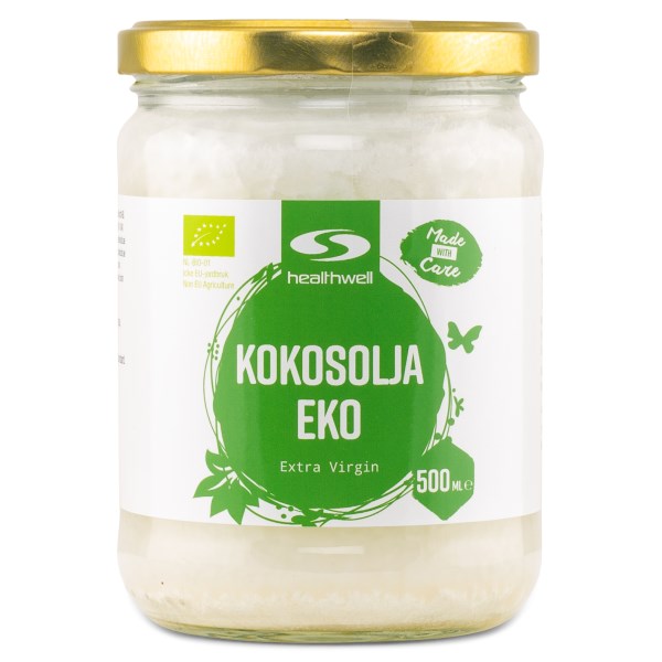 Healthwell Kokosolja Extra Virgin EKO, 500 ml