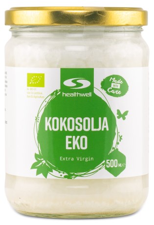Miniatyrbild Healthwell Kokosolja Extra Virgin EKO , 500 ml