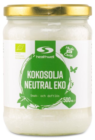 Miniatyrbild Healthwell Kokosolja Neutral EKO, 500 ml