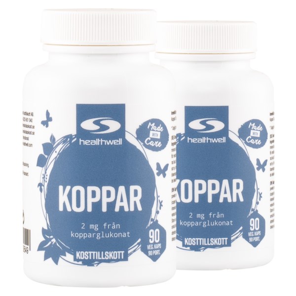 Healthwell Koppar, 180 kaps