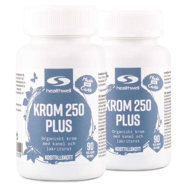 Healthwell Krom 250 Plus, 180 kaps