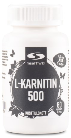 Miniatyrbild Healthwell L-Karnitin 500, 60 kaps