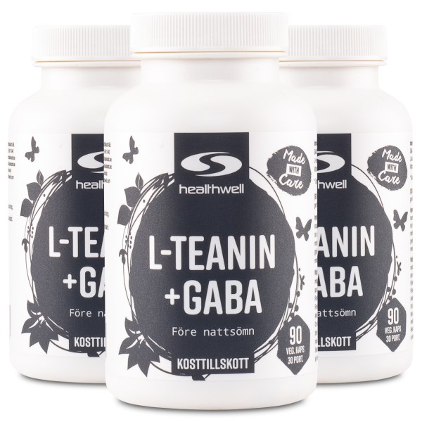 Healthwell L-Teanin + GABA, 270 kaps