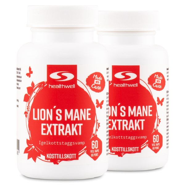 Healthwell Lions Mane Extrakt, 120 kaps