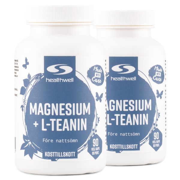 Healthwell Magnesium+L-teanin, 180 kaps