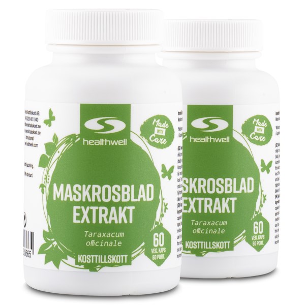 Healthwell Maskrosblad Extrakt, 120 kaps
