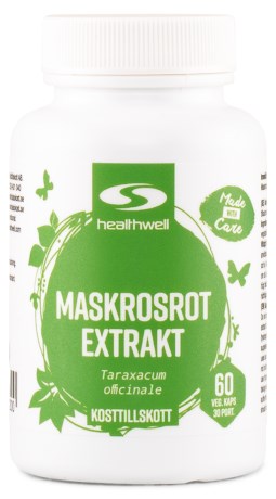 Miniatyrbild Healthwell Maskrosrot Extrakt, 60 kaps