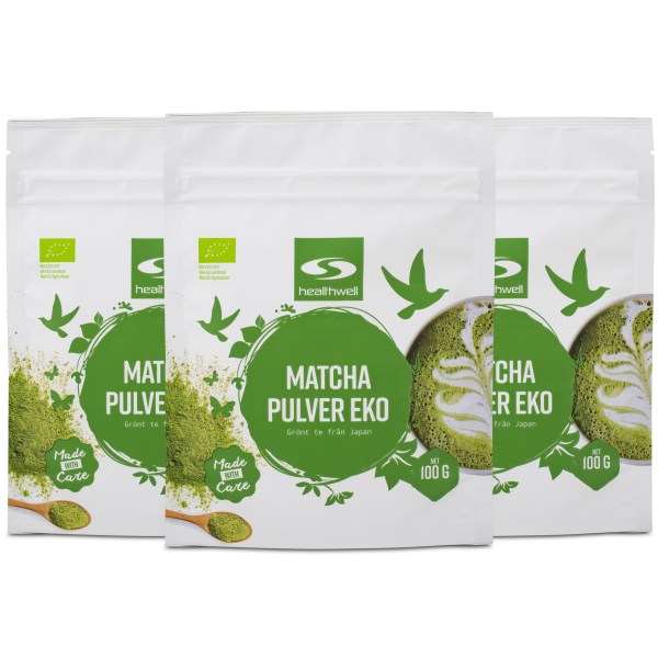 Healthwell Matcha Pulver EKO, 300 g