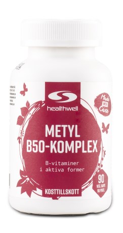 Miniatyrbild Healthwell Metyl B50-Komplex, 90 kaps