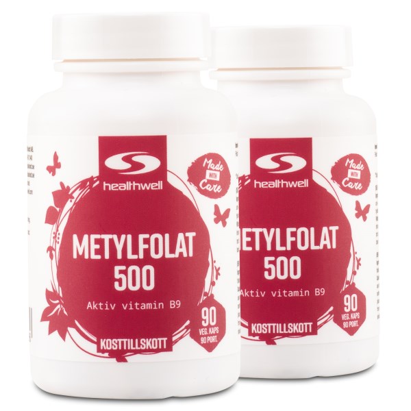 Healthwell Metylfolat 500, 180 kaps