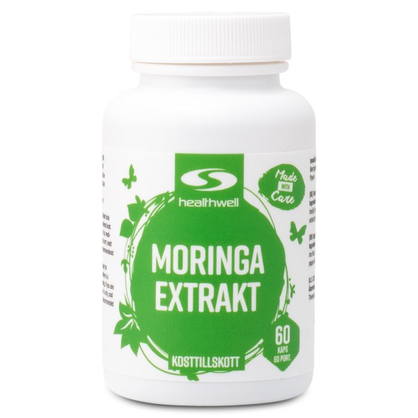 Healthwell Moringa Extrakt, 60 kaps | Hälsa - Detox - Näring & Greens | Gymkraft