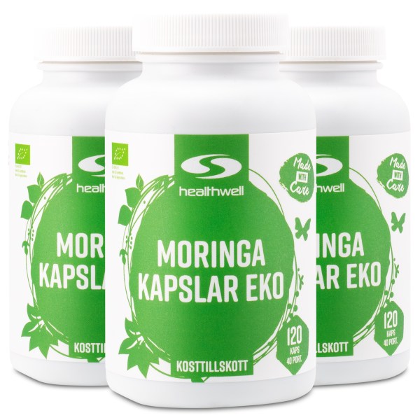 Healthwell Moringa Kapslar EKO, 360 kaps