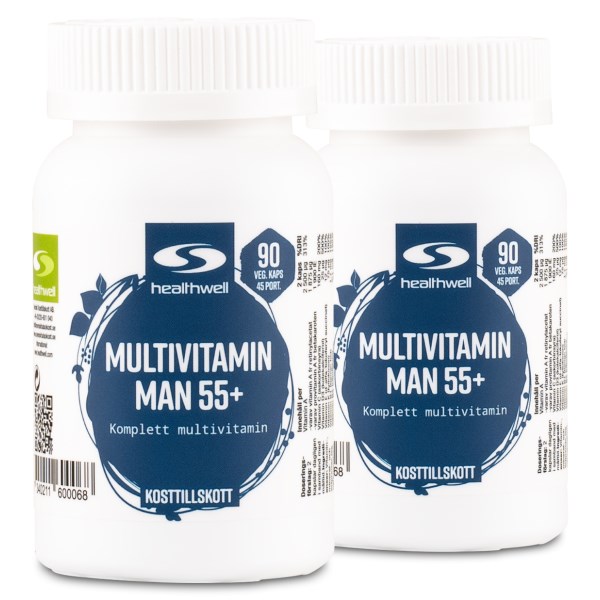 Healthwell Multivitamin Man 55+, 180 kaps