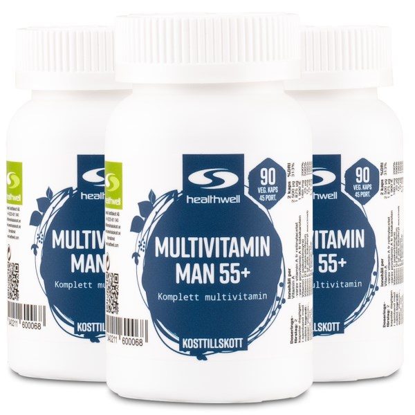 Healthwell Multivitamin Man 55+, 270 kaps