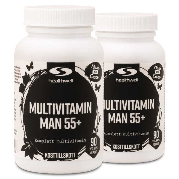 Healthwell Multivitamin Man 55+, 180 kaps