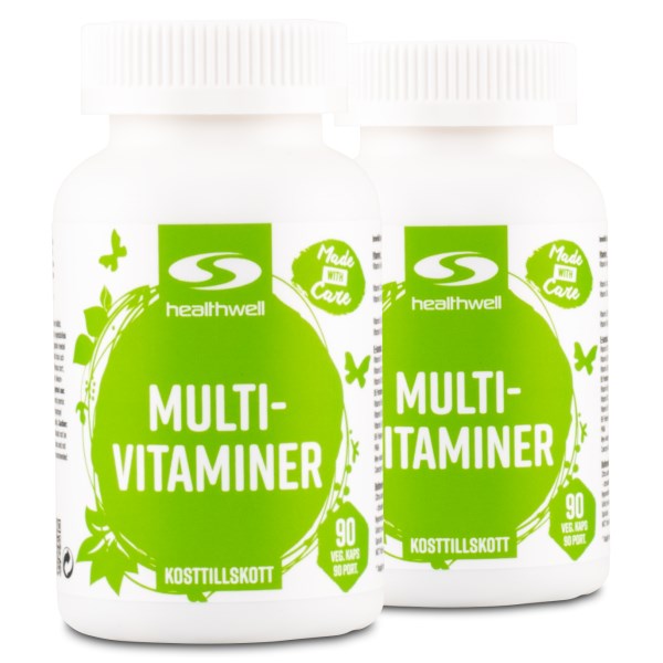 Healthwell MultiVitaminer, 180 kaps