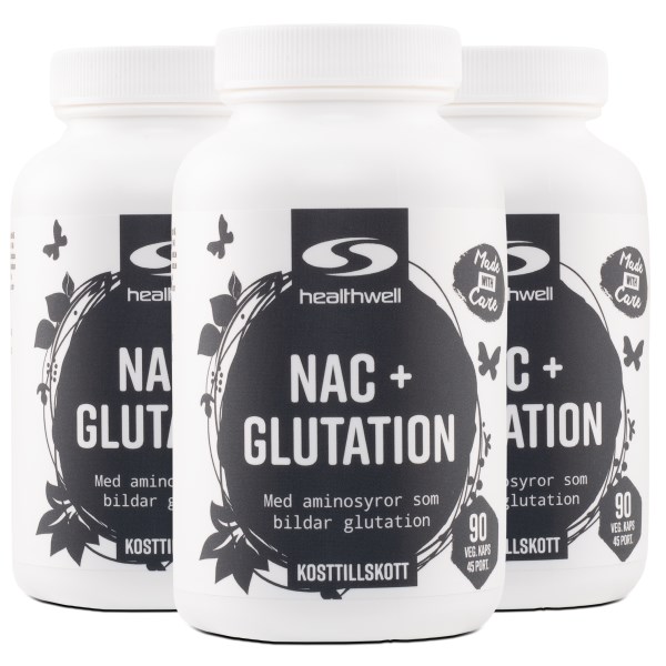 Healthwell NAC+Glutation, 270 kaps