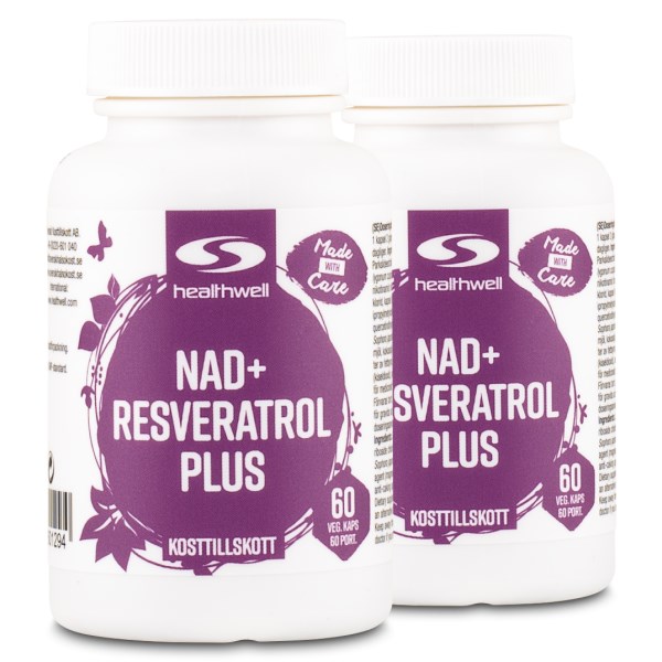 Healthwell NAD+ Resveratrol Plus, 120 kaps