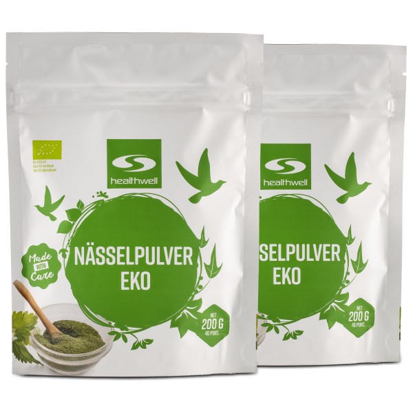 Healthwell Nässelpulver EKO, 400 g