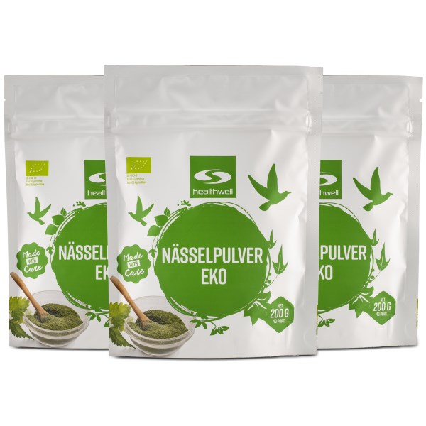 Healthwell Nässelpulver EKO, 600 g