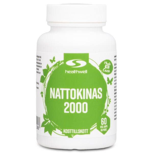 Healthwell Nattokinas 2000, 60 kaps | Hälsa - Mage & Tarm - Matsmältning & Enzymer | Gymkraft