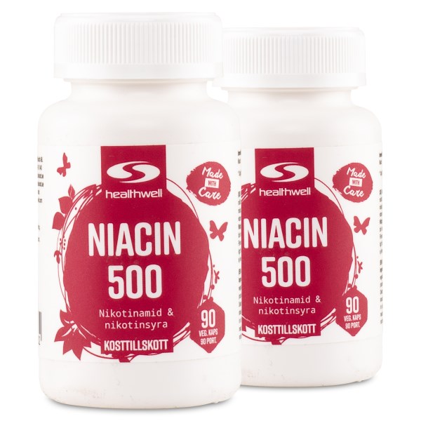 Healthwell Niacin 500, 180 kaps