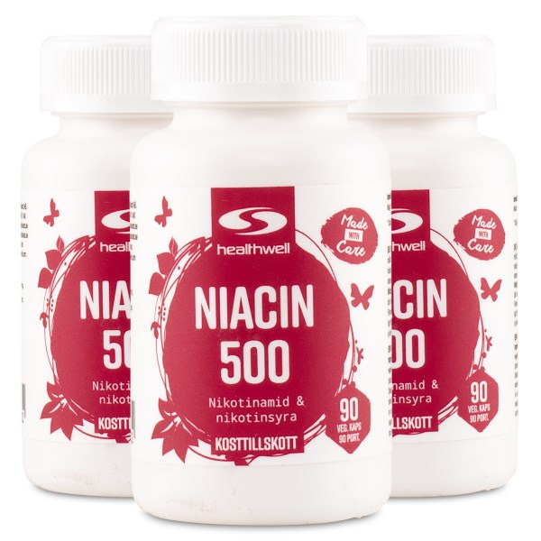 Healthwell Niacin 500, 270 kaps