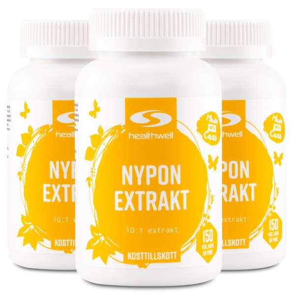 Healthwell Nypon Extrakt, 450 kaps