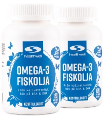 Miniatyrbild Healthwell Omega-3 Fiskolja, 240 kaps